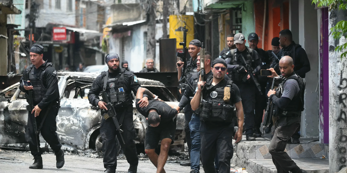 Brazil police raid in Rio leaves 64 dead, including four officers