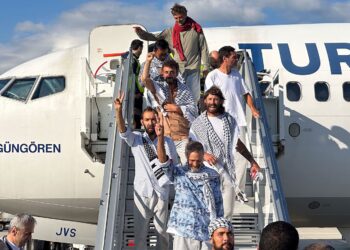 Global Sumud Flotilla activists arrive in Istanbul