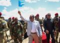 Hassan Sheikh arrives in Baidoa with senior delegation